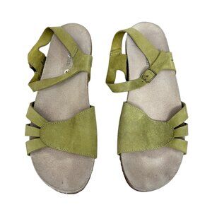 L.L.Bean Suede Leather & Cork Buckle Sandals Women's size 9.5 / 41